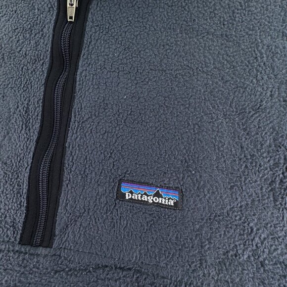 VTG Patagonia Synchilla Fleece Gray Pullover Jacket 1/2 Zip Small W/ Big Pocket - Picture 8 of 12